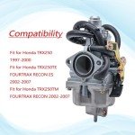 JDLLONG Carburetor Kit for Honda TRX 250