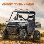 CUSAUTV 2-Piece Hard Top Roof for Polaris Ranger