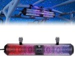 KEMIMOTO 28" Bluetooth Sound Bar with LED Lights