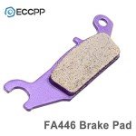 ECCPP Brake Pads Fit for Yamaha Grizzly 550 YFM550 2009-2014, for Yamaha Grizzly 700 YFM700 2007-2022, FA444 Front and Rear Replacement Brake Pads Kits