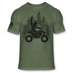Funny Bigfoot ATV T-Shirt for Quad Lovers