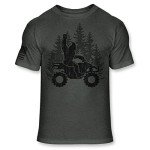 Funny Bigfoot ATV T-Shirt for Quad Lovers