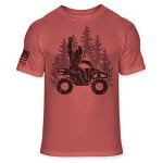 Funny Bigfoot ATV T-Shirt for Quad Lovers