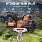 4500 lb Synthetic Rope Winch for ATVs/UTVs