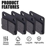 MWMNUN Rear Disc Brake Shoes Pads, ATV Go Kart Disc Brake Pad shoes Compatible with ATV Quad Dirt Pit Bike Go Kart Dune Buggy 50cc (2 Pack)