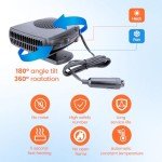 12V Portable Car Heater Fan for Fast Defrosting