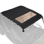 KEMIMOTO Waterproof Canvas Roof for Polaris Ranger Crew