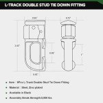 Heavy Duty L-Track Double Stud Tie Down Fittings