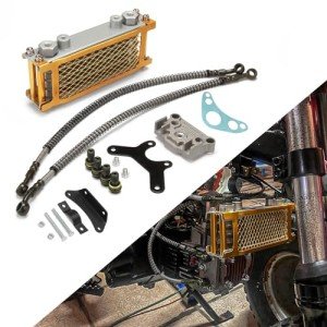 Universal Motorcycle Oil Cooler for ATV and Dirt Bikes