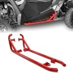 ECOTRIC Red Nerf Bars for Polaris RZR 2 Seater