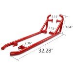 ECOTRIC Red Nerf Bars for Polaris RZR 2 Seater