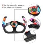 RASTP 12.8" Racing Steering Wheel - Red Graffiti