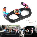 RASTP 12.8" Racing Steering Wheel - Red Graffiti