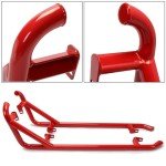 ECOTRIC Red Nerf Bars for Polaris RZR 2 Seater