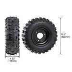 4.10-6 Tubeless Tires with Steering Assembly Kit