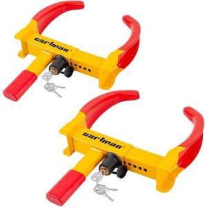 Heavy Duty Trailer Wheel Lock Set - 2 Packs