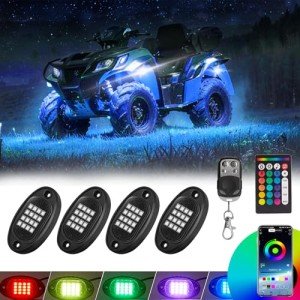 RGB LED Rock Lights for ATV, UTV, and Trucks