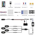 RGB LED Rock Lights for ATV, UTV, and Trucks
