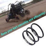 QYMOTO 3pcs Go Kart Drive Belts for 30 Series