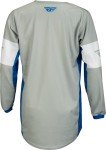 Fly Racing 2023 Youth Kinetic Khaos Grey/Blue/White Moto Gear Set - Pant and Jersey Combo