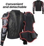 Motorcycle Protective Jacket Full Body Armor Dirt Bike Gear ATV Safety Motocross Protector Bike Body Armors Cycling Biking Riding Protector for Mountain Bike MTB KTM Off-Road Skiing Skating Men Women