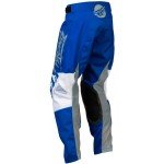 Fly Racing 2023 Youth Kinetic Khaos Grey/Blue/White Moto Gear Set - Pant and Jersey Combo
