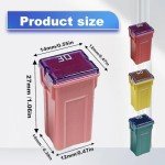 Pleoos 10Pcs Jcase Fuse Kit Mini Jcase Fuse Assortment Tall Profile for Pickup Trucks Cars and SUVS (20A/30A/40A/50A/60A, 2pcs Each)