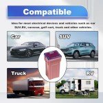 Pleoos 10Pcs Jcase Fuse Kit Mini Jcase Fuse Assortment Tall Profile for Pickup Trucks Cars and SUVS (20A/30A/40A/50A/60A, 2pcs Each)