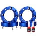 PreeminentMotors 4 pcs Forged ATV UTV Wheel Spacer 1 inch 4x156 wheel spacer 131mm hub Bore with M12X1.5 Studs, Compatible with 2013+ Polaris Ranger/2014+Polaris RZR XP 1000/2015+ Polaris RZR
