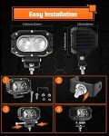 2 Pack 4" LED Pod Lights for ATV & UTV