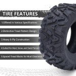 26x12-12 All Terrain ATV Tires - Set of 2