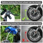 Heavy Duty Handlebar & Helmet Lock Combo - Blue