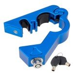 Heavy Duty Handlebar & Helmet Lock Combo - Blue