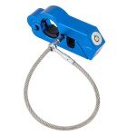 Heavy Duty Handlebar & Helmet Lock Combo - Blue