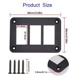 HOKAAER Waterproof 3 Way Rocker Switch Panel