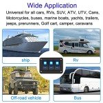 HOKAAER Waterproof 3 Way Rocker Switch Panel