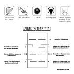 7-Pin Winch Rocker Switch for Polaris ATV/UTV