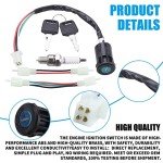 4 Pin Ignition Key Switch for ATVs and Dirt Bikes