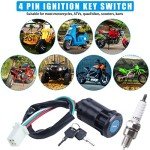 4 Pin Ignition Key Switch for ATVs and Dirt Bikes
