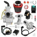 XIKOBY Carburetor and Ignition Coil Kit for ATVs