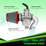 XIKOBY Carburetor and Ignition Coil Kit for ATVs