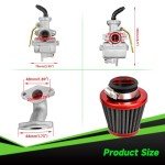 XIKOBY Carburetor and Ignition Coil Kit for ATVs