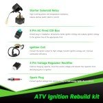 XIKOBY Carburetor and Ignition Coil Kit for ATVs