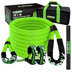Heavy Duty 7/8" Kinetic Recovery Rope Kit