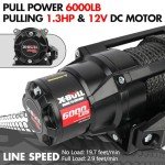 X-BULL 6000LBS Waterproof Electric Winch with Remote