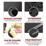 PIT66 Black PVC Leather Seat Cover for Honda Rancher