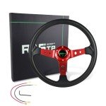 RASTP Universal Deep Dish Drift Steering Wheel 350mm
