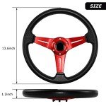Universal 13.8" Racing Steering Wheel with Horn Button