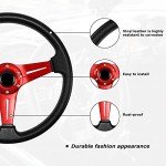 Universal 13.8" Racing Steering Wheel with Horn Button