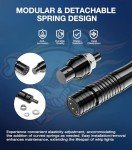 KeoBin 4FT LED Whip Lights with Remote & Flags